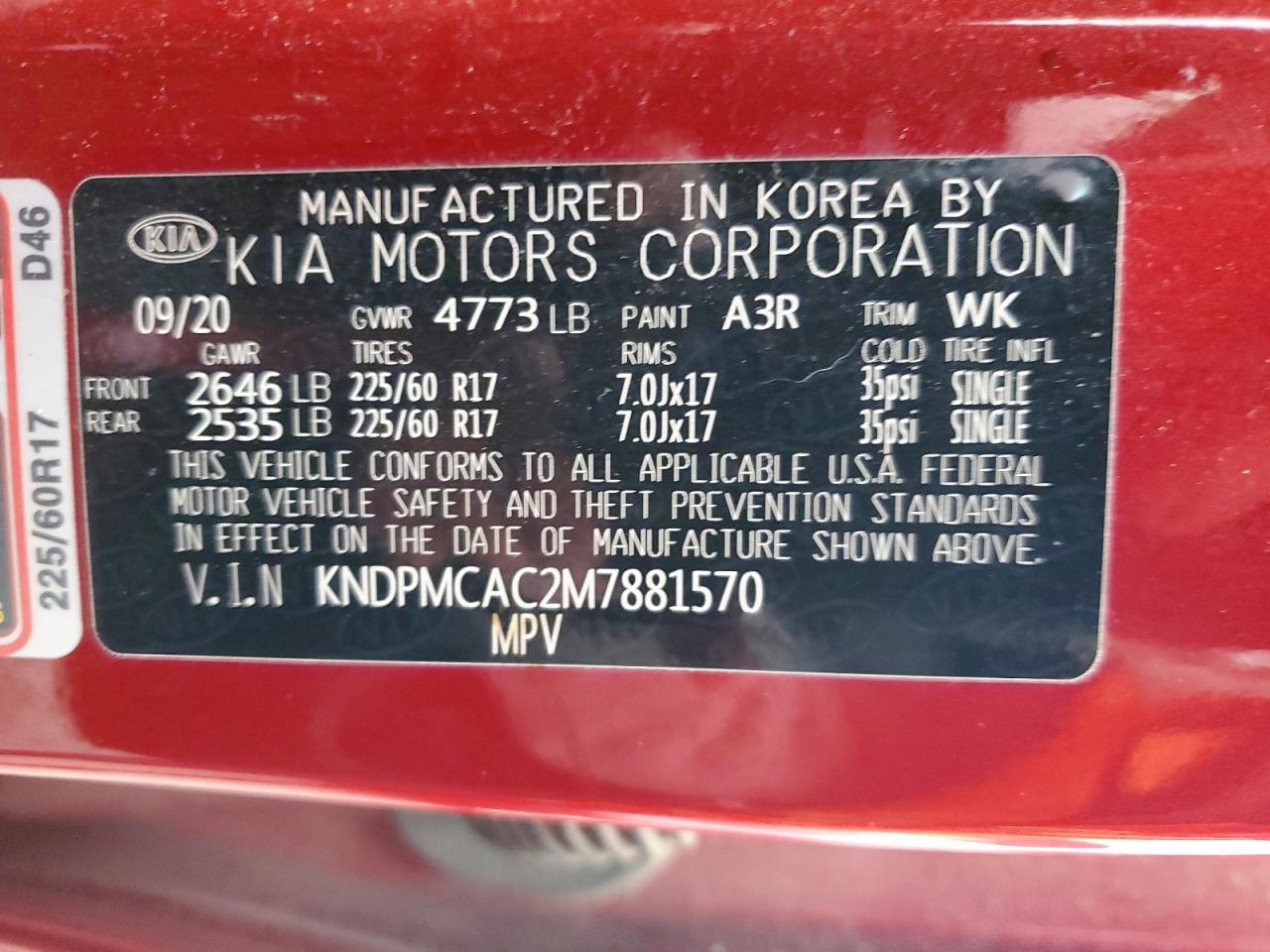 2021 KIA SPORTAGE LX photo 13