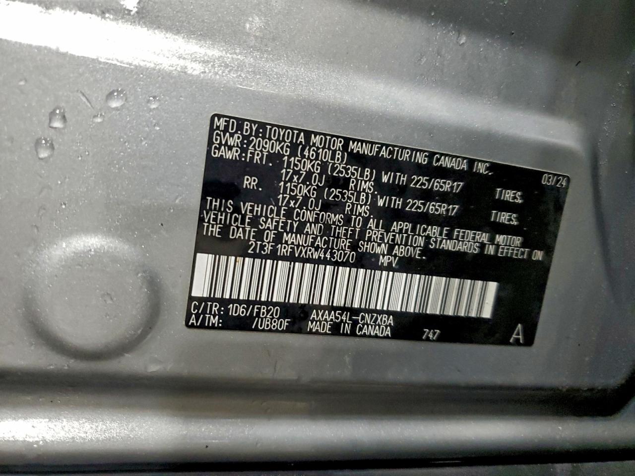 2024 TOYOTA RAV4 LE photo 14