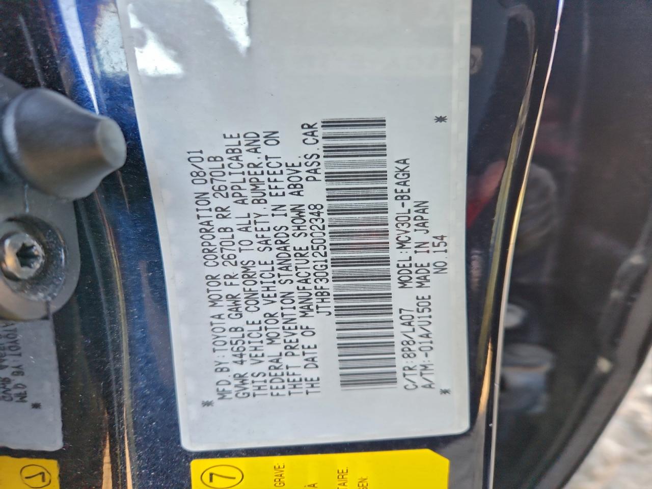 2002 LEXUS ES 300 photo 12