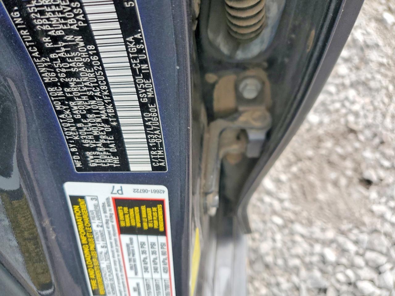 2012 TOYOTA CAMRY SE photo 12
