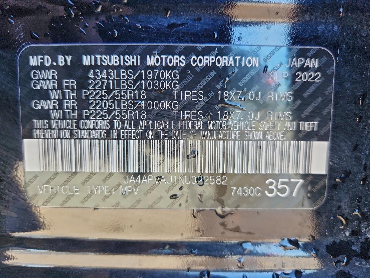 2022 MITSUBISHI OUTLANDER SPORT SE photo 12