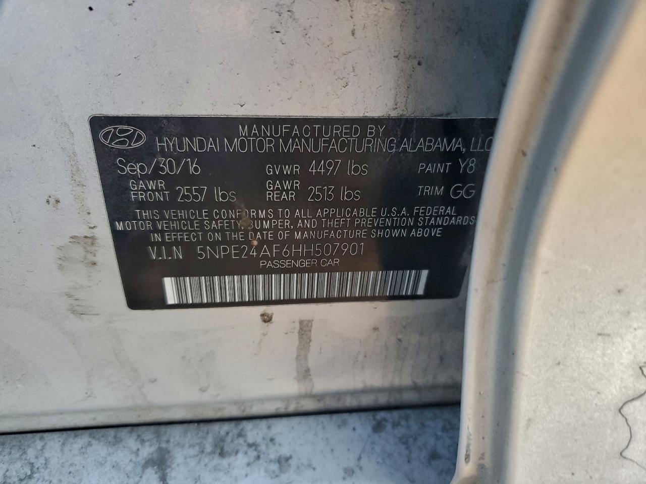 2017 HYUNDAI SONATA SE photo 12