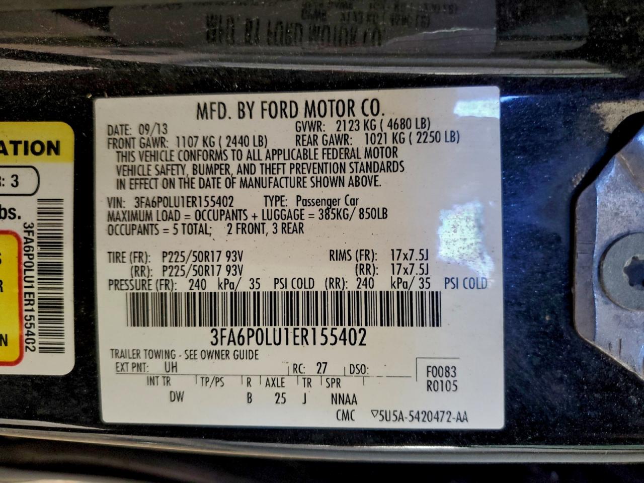 2014 FORD FUSION SE HYBRID photo 12