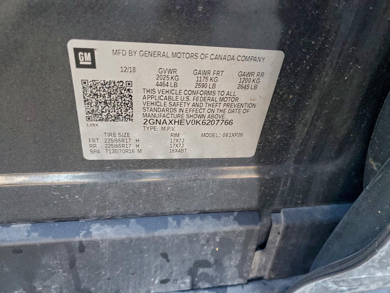 2019 CHEVROLET EQUINOX LS photo 13