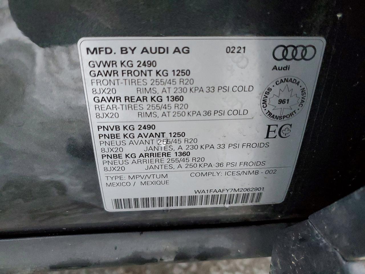 2021 AUDI Q5 TECHNIK photo 13