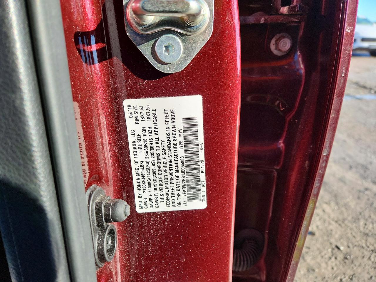 2018 HONDA CR-V EXL photo 14
