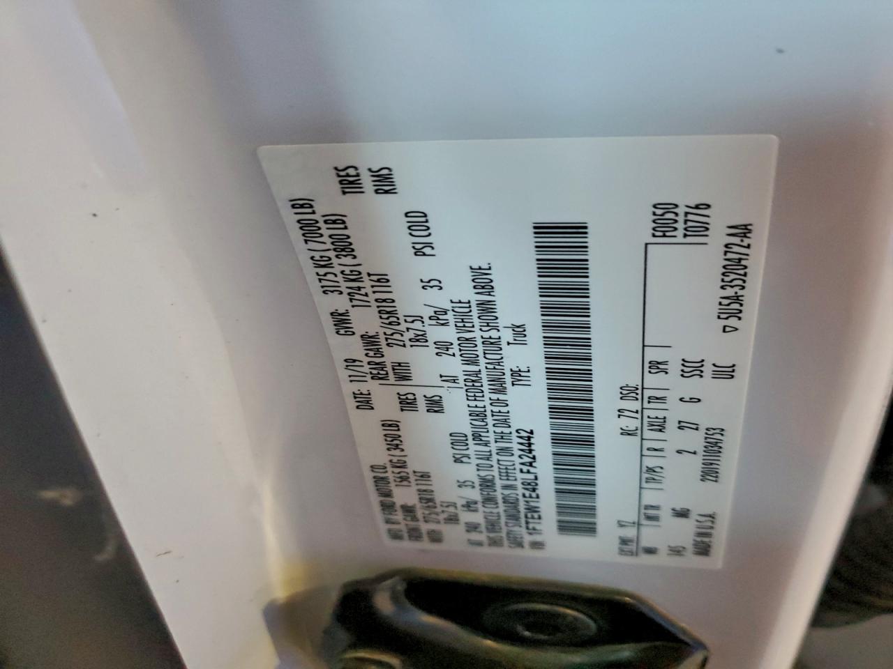 2020 FORD F150 SUPERCREW photo 12