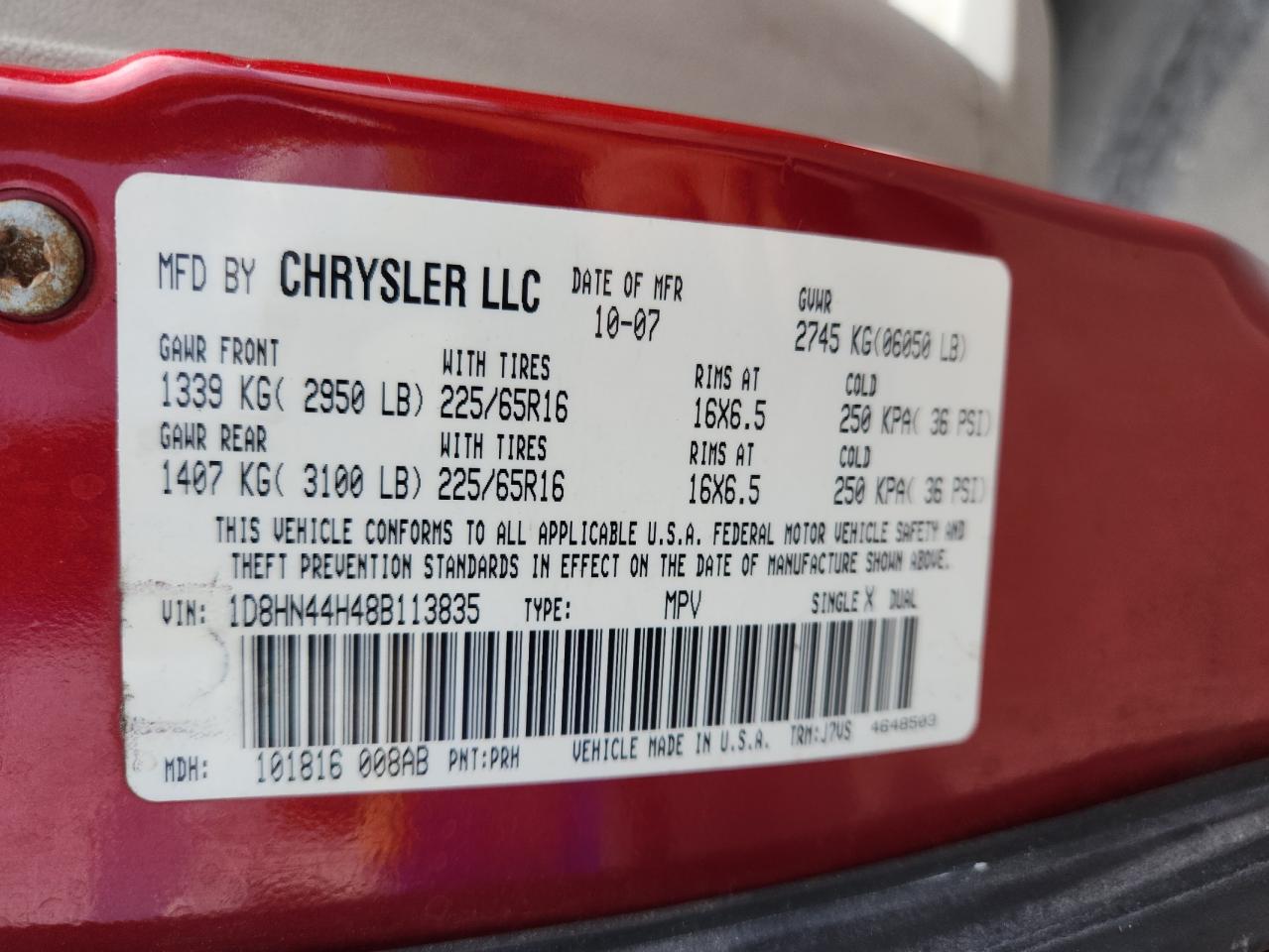2008 DODGE GRAND CARAVAN SE photo 27