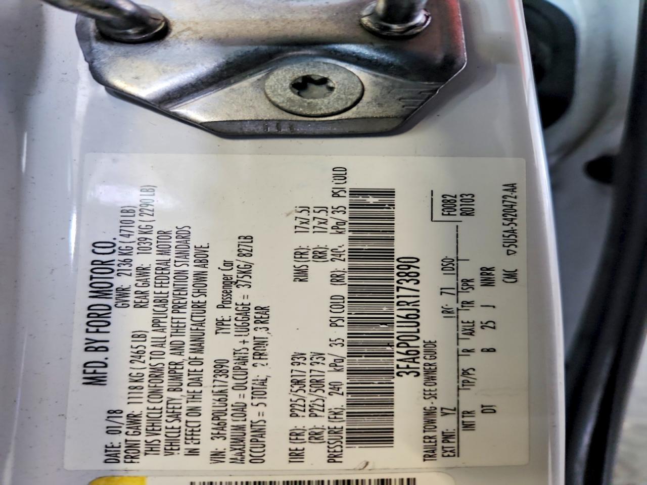 2018 FORD FUSION SE HYBRID photo 12