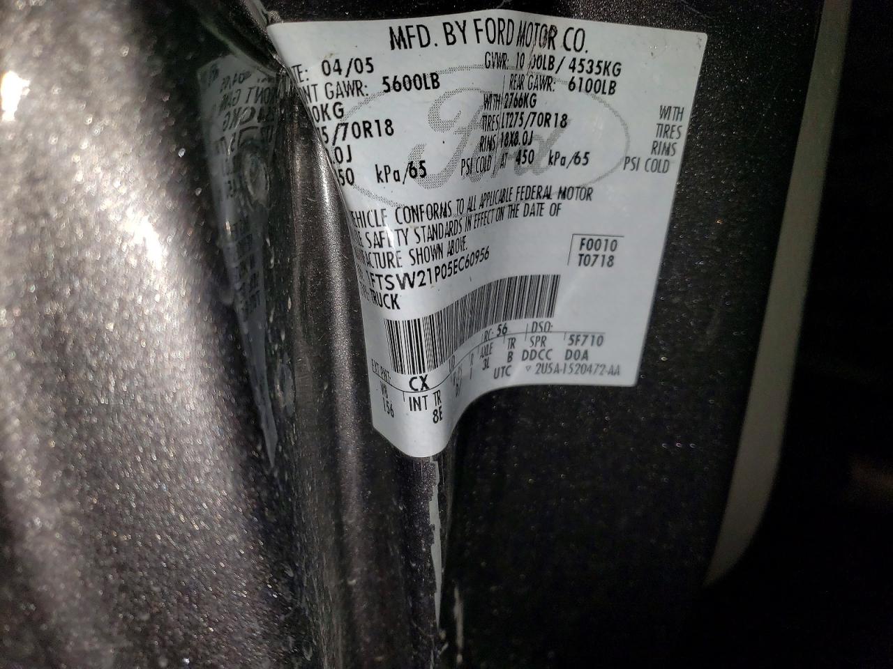2005 FORD F250 SUPER DUTY photo 23