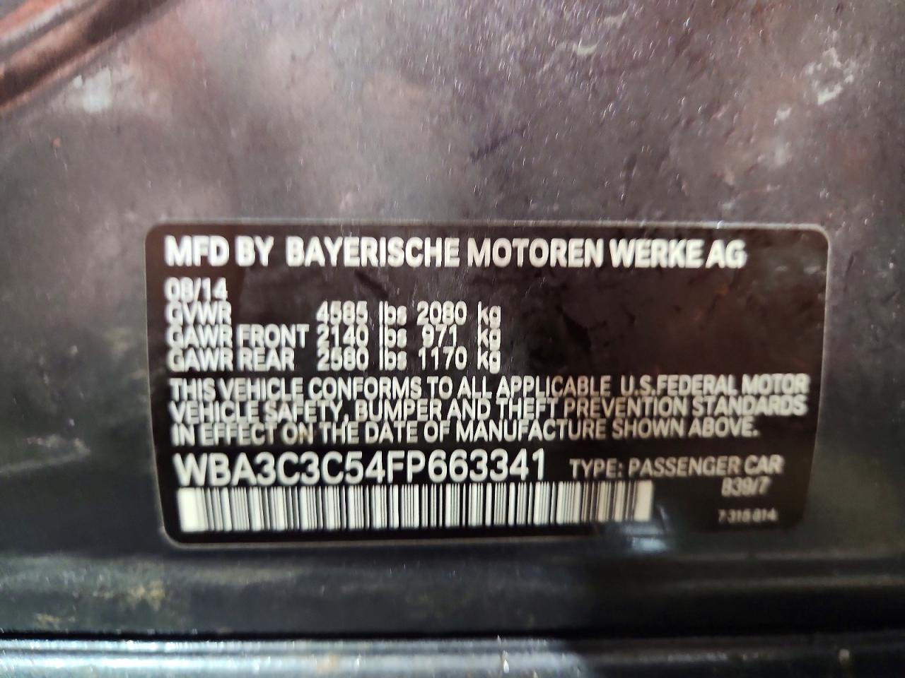 2015 BMW 320 I XDRIVE photo 13