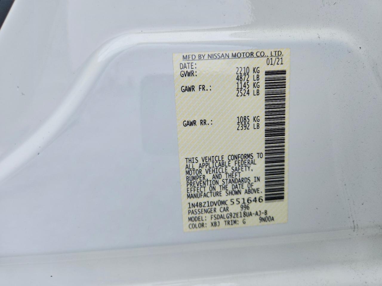 2021 NISSAN LEAF SL PLUS photo 12
