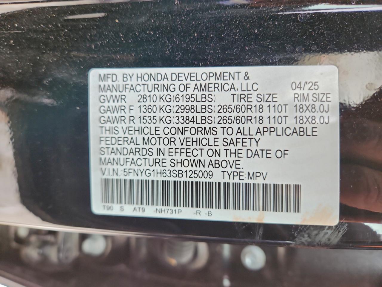 2025 HONDA PILOT TRAILSPORT photo 13