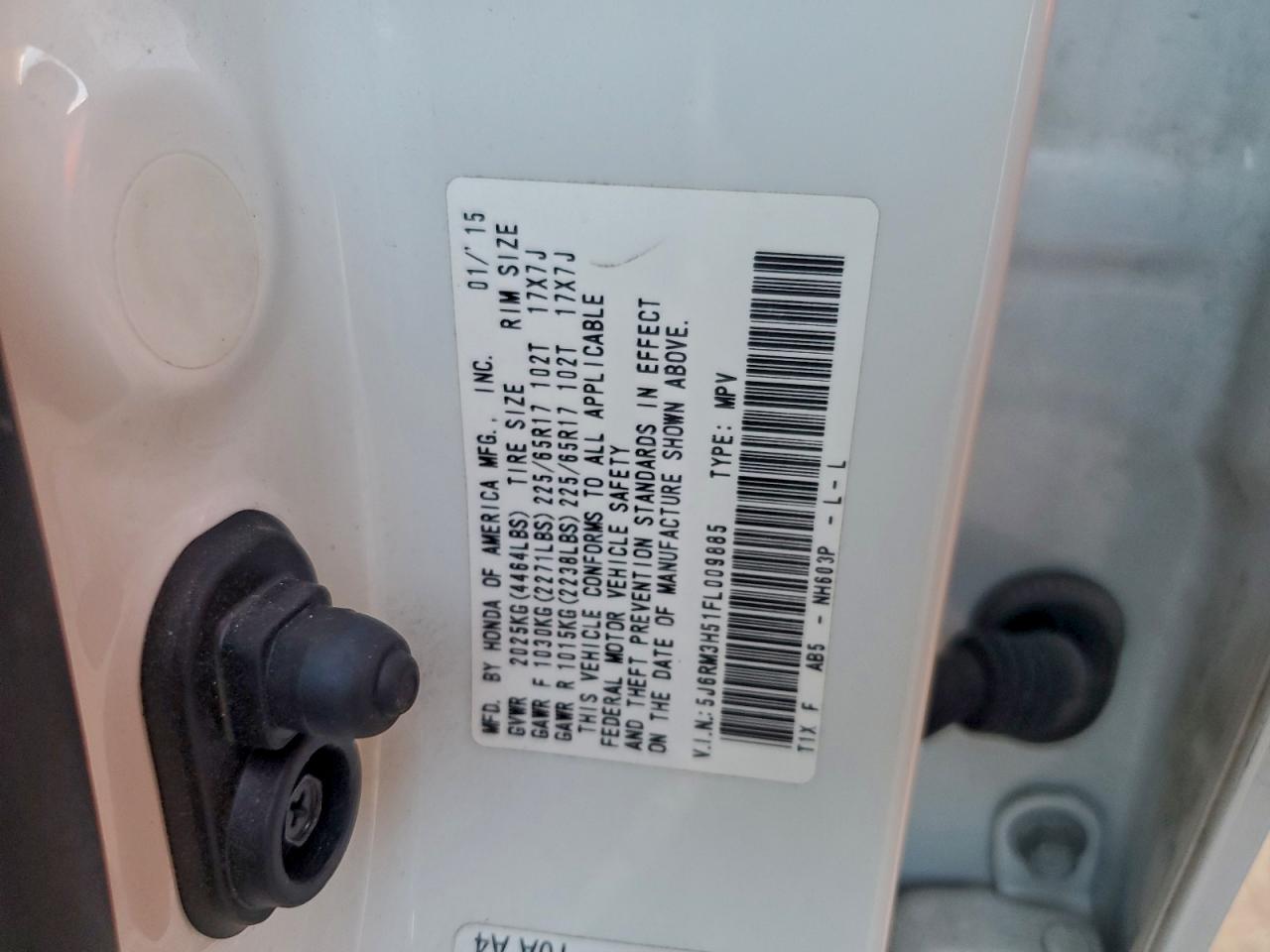 2015 HONDA CR-V EX photo 12
