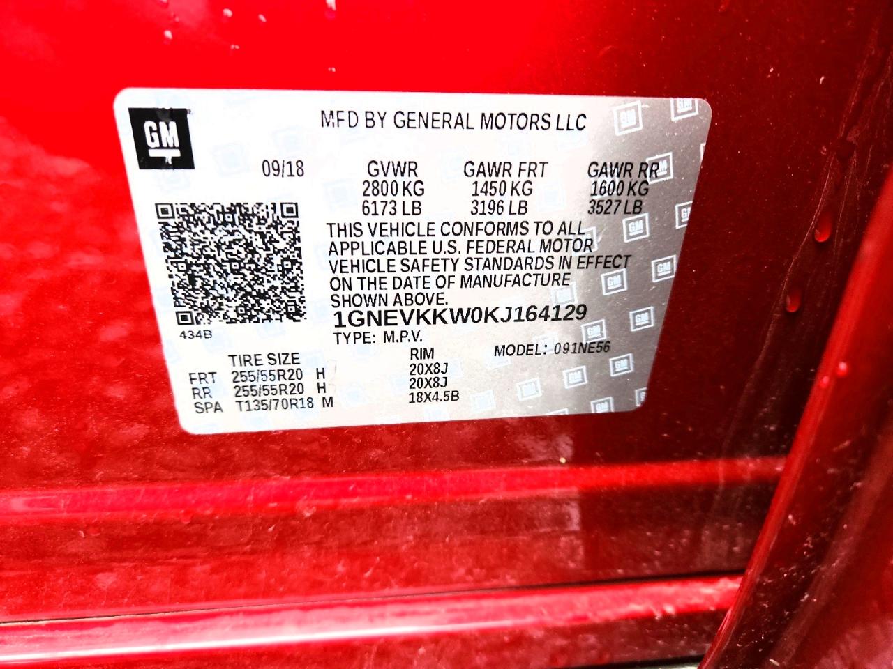 2019 CHEVROLET TRAVERSE PREMIER photo 13