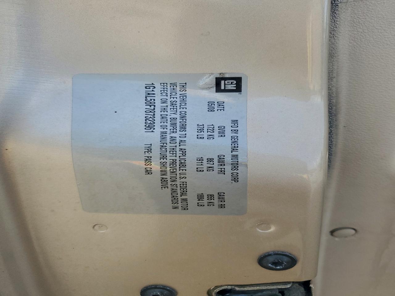 2008 CHEVROLET COBALT LT photo 12