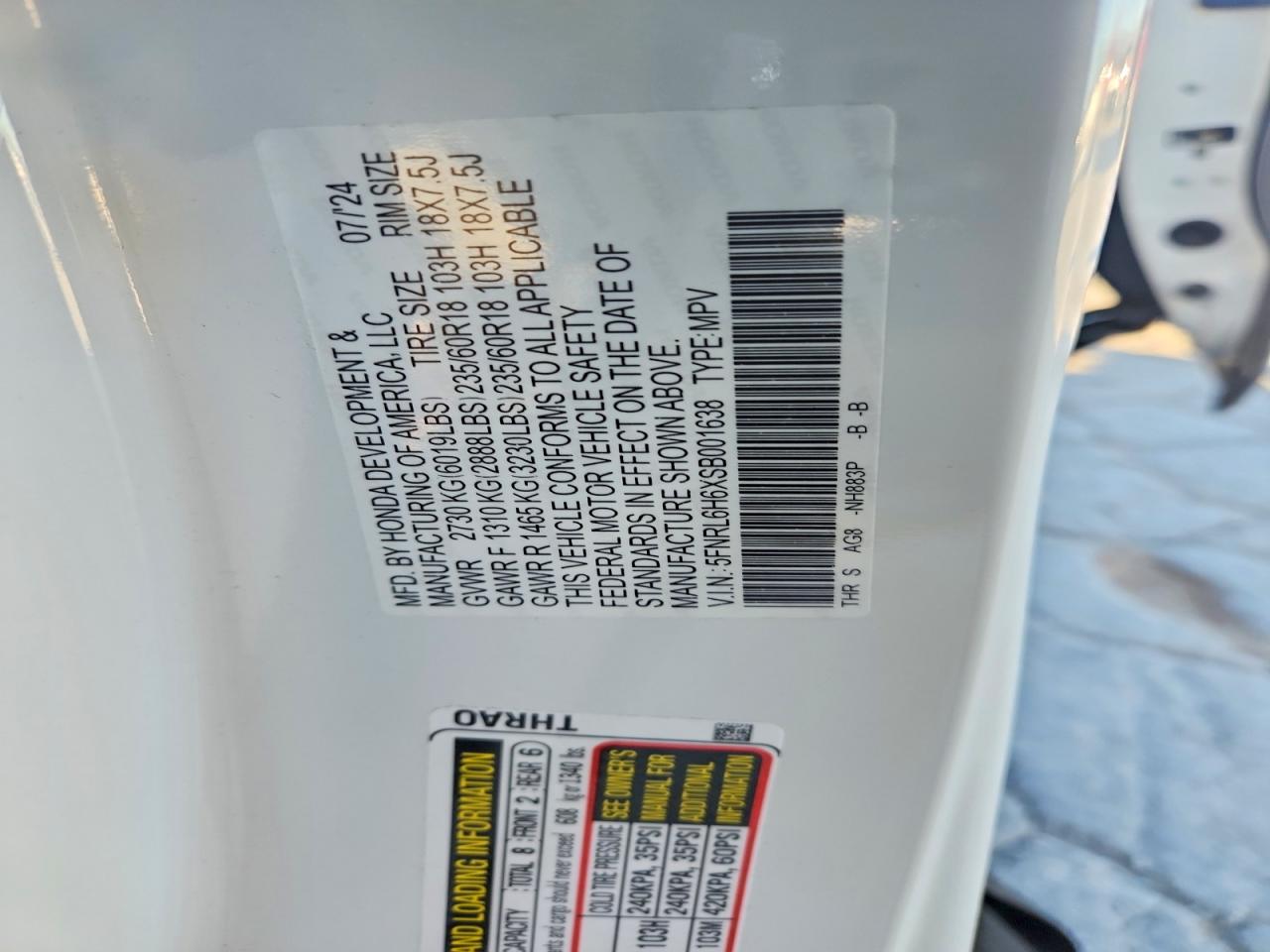 2025 HONDA ODYSSEY EXL photo 14