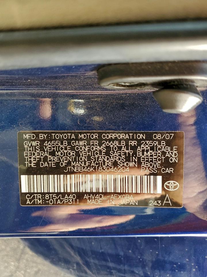 2008 TOYOTA CAMRY HYBRID photo 12