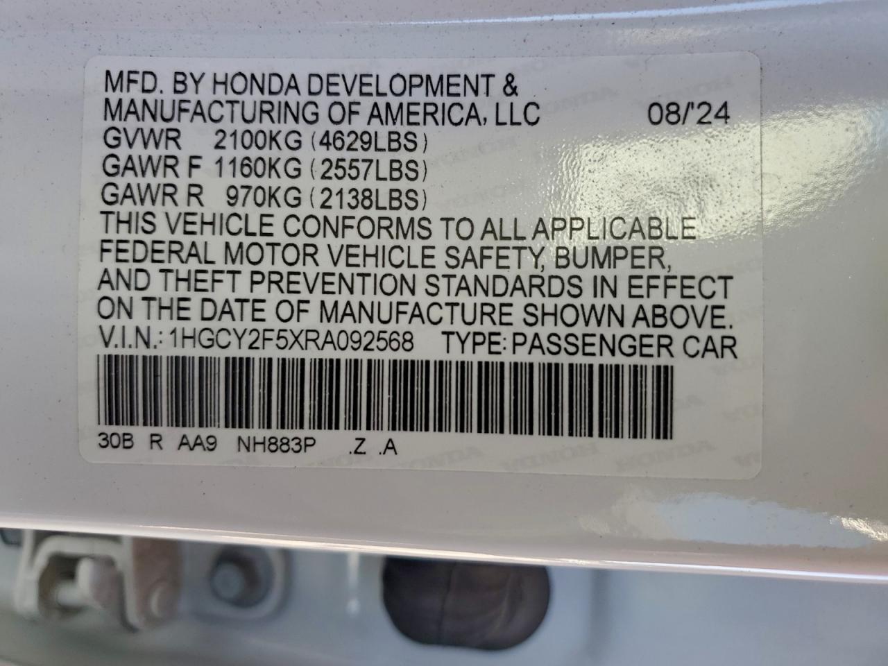 2024 HONDA ACCORD HYBRID SPORT photo 12