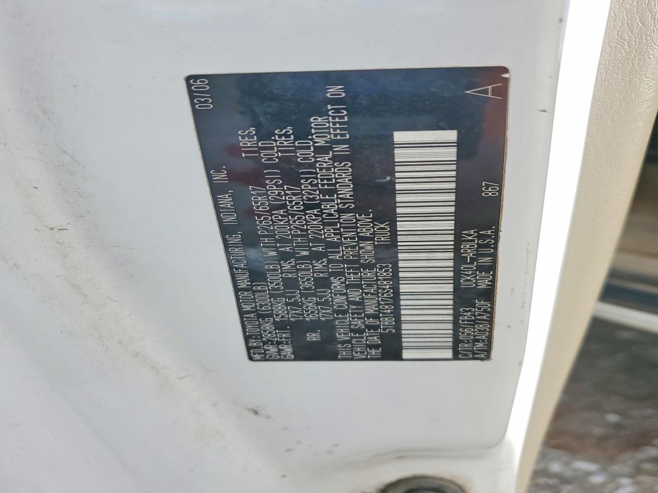2006 TOYOTA TUNDRA ACCESS CAB LIMITED photo 12