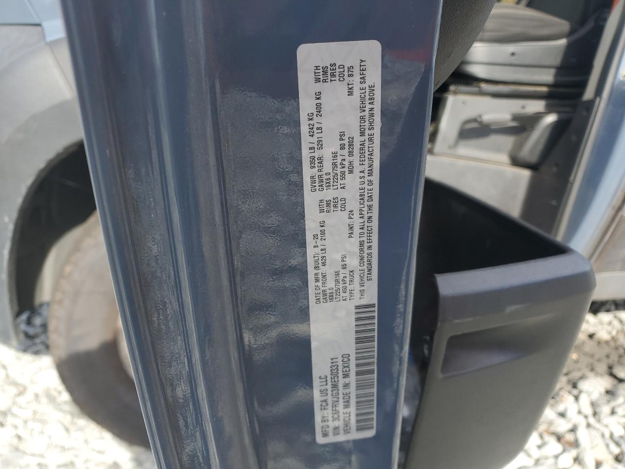2021 RAM PROMASTER 3500 3500 HIGH photo 14