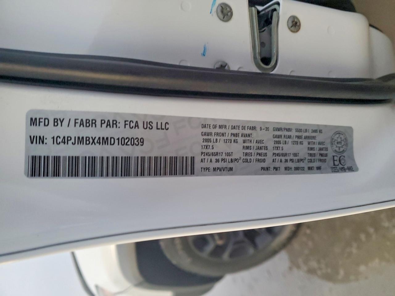 2021 JEEP CHEROKEE TRAILHAWK photo 12