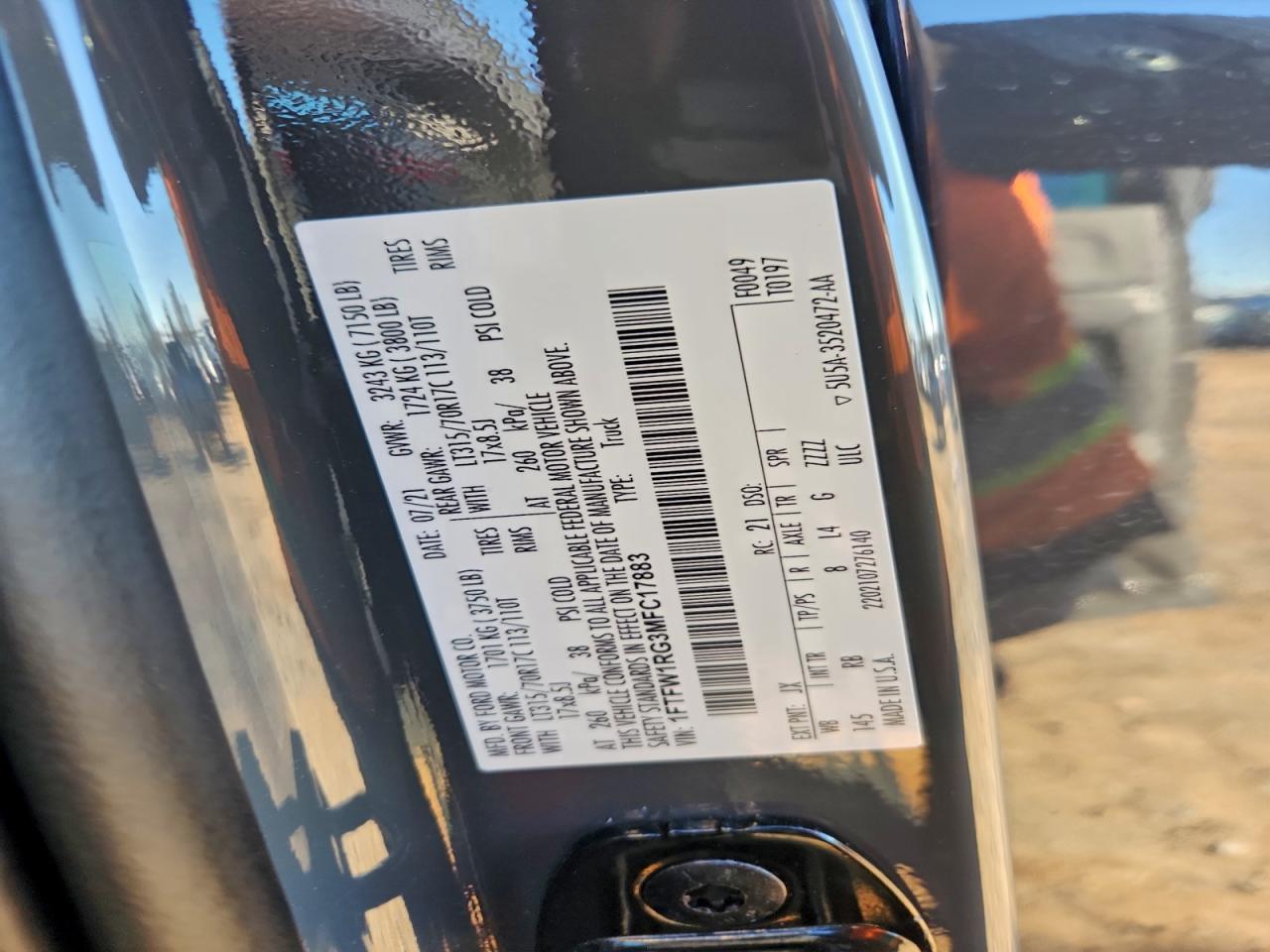 2021 FORD F150 RAPTOR photo 23