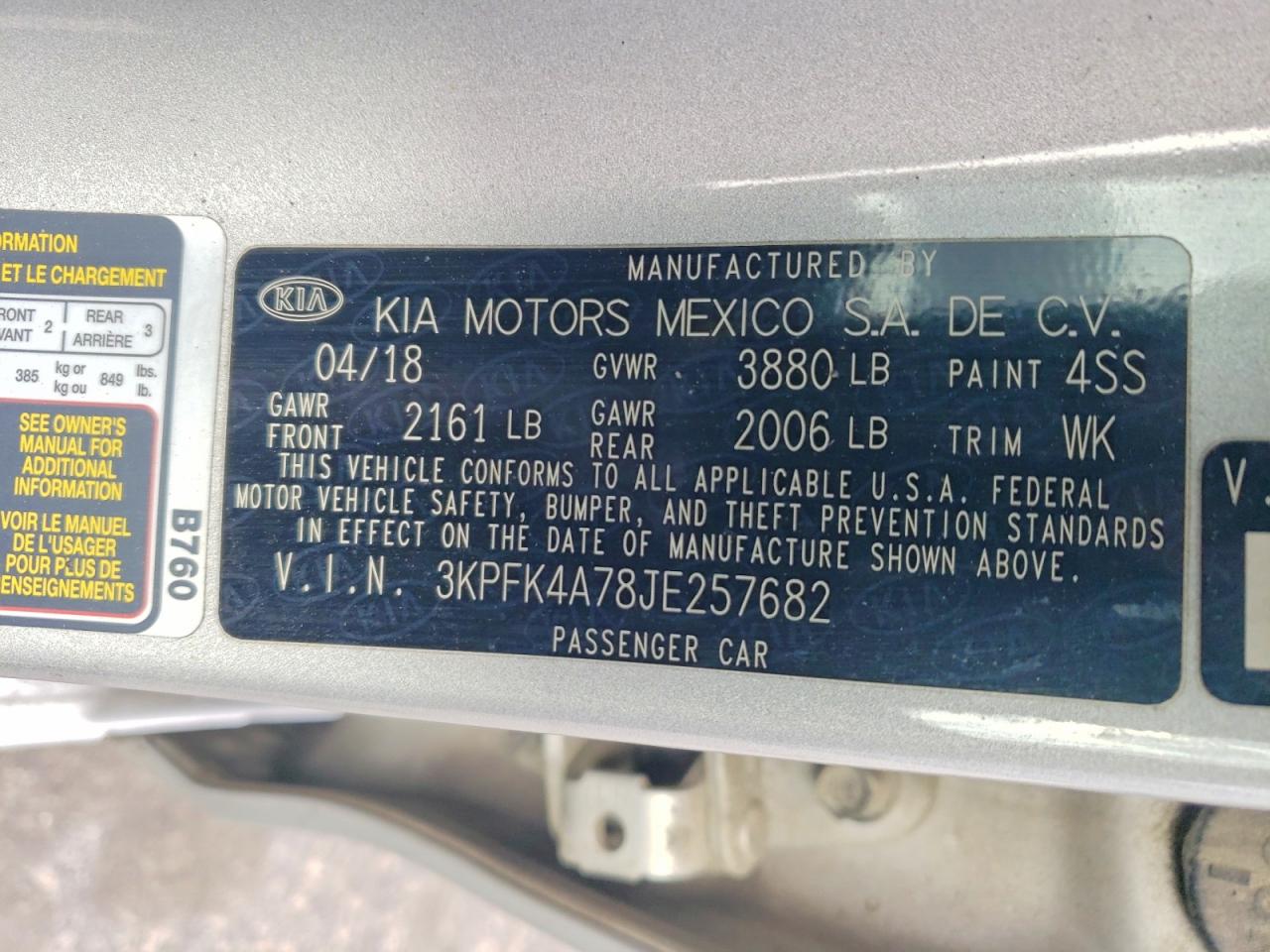 2018 KIA FORTE LX photo 23