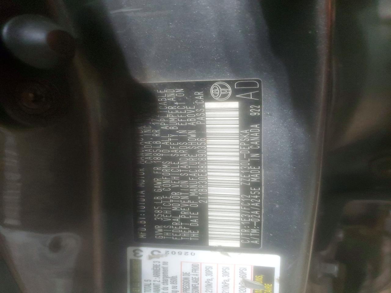 2008 TOYOTA COROLLA S photo 13