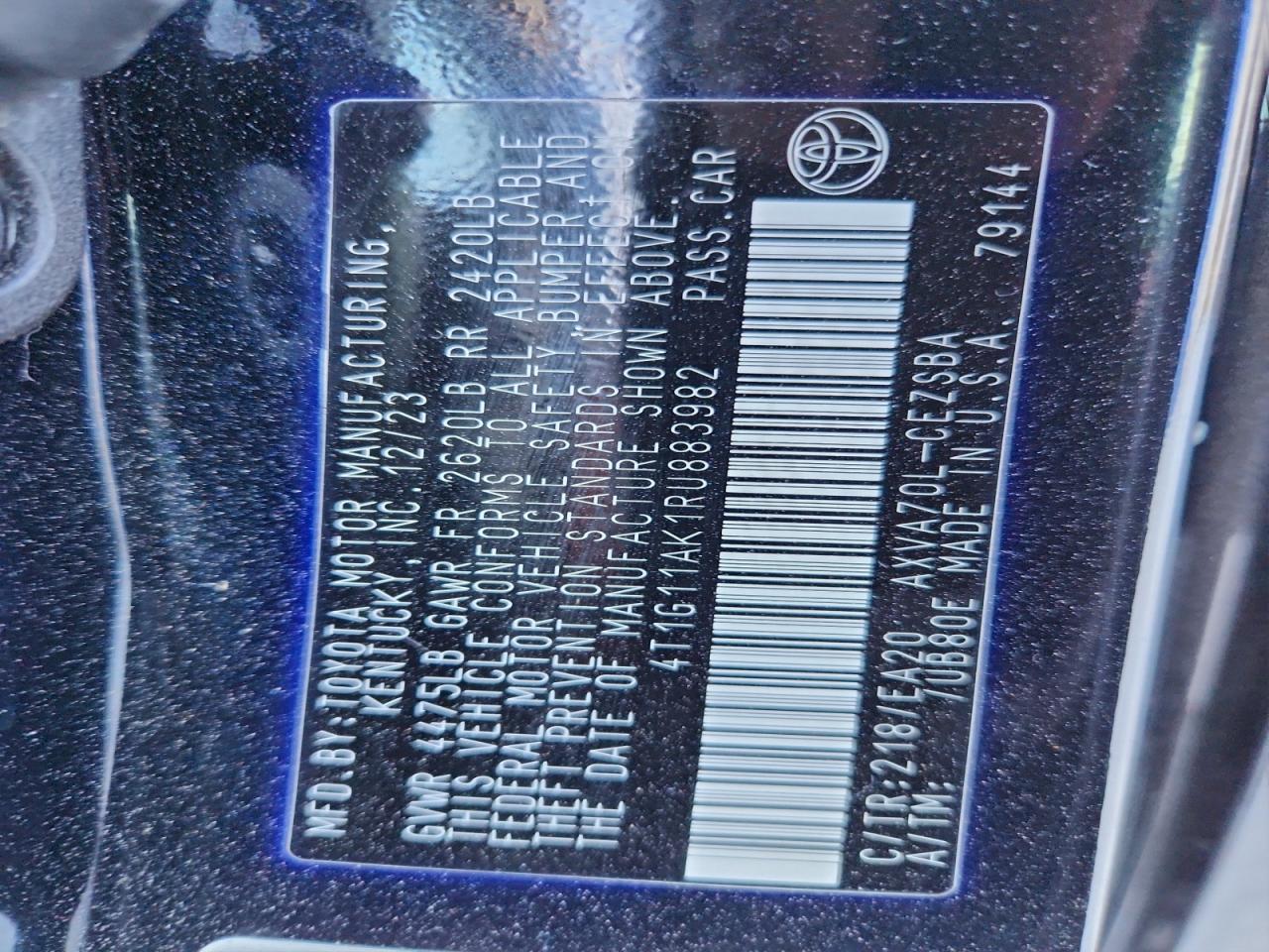 2024 TOYOTA CAMRY SE NIGHT SHADE photo 12