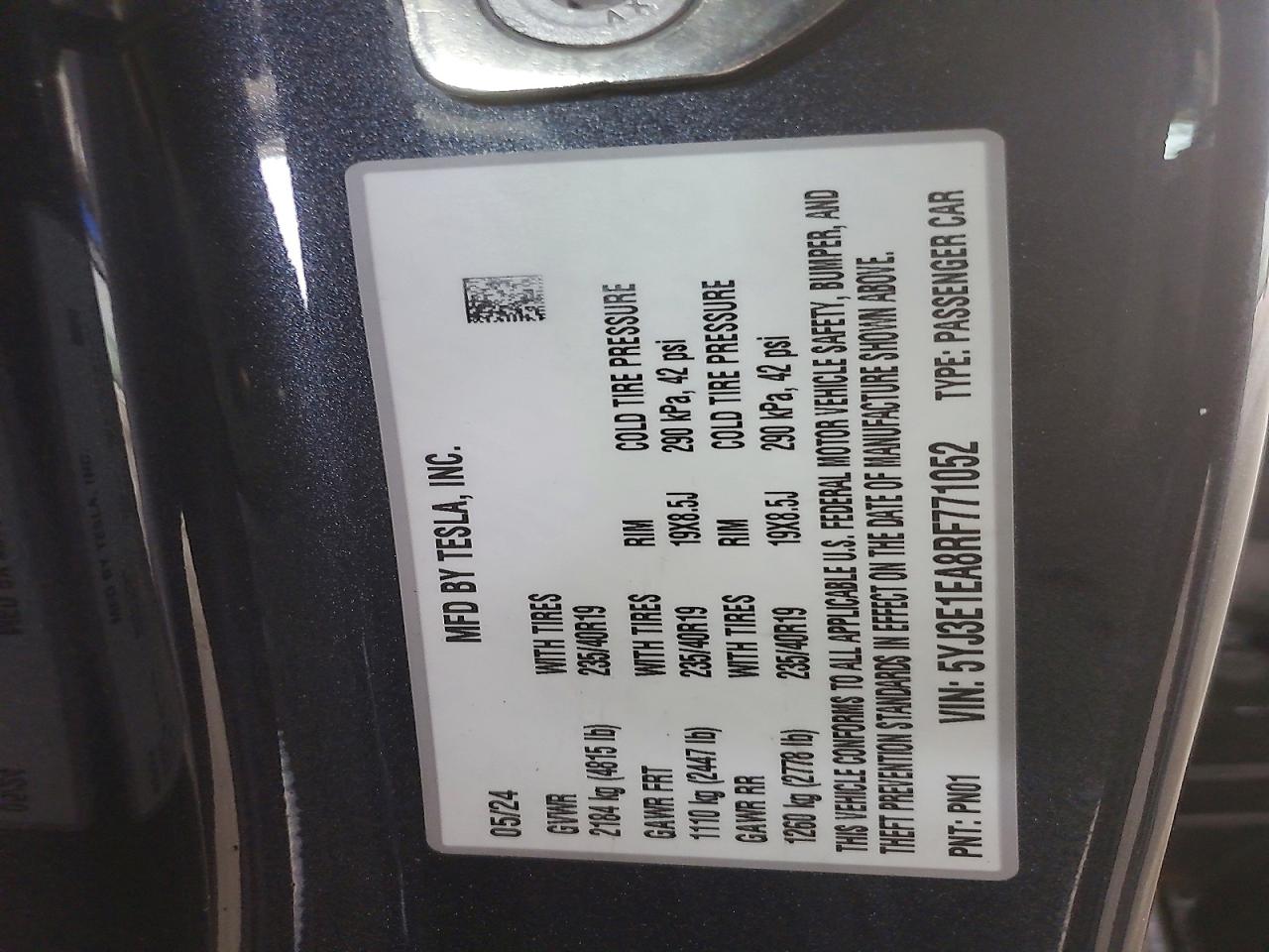 2024 TESLA MODEL 3 photo 12