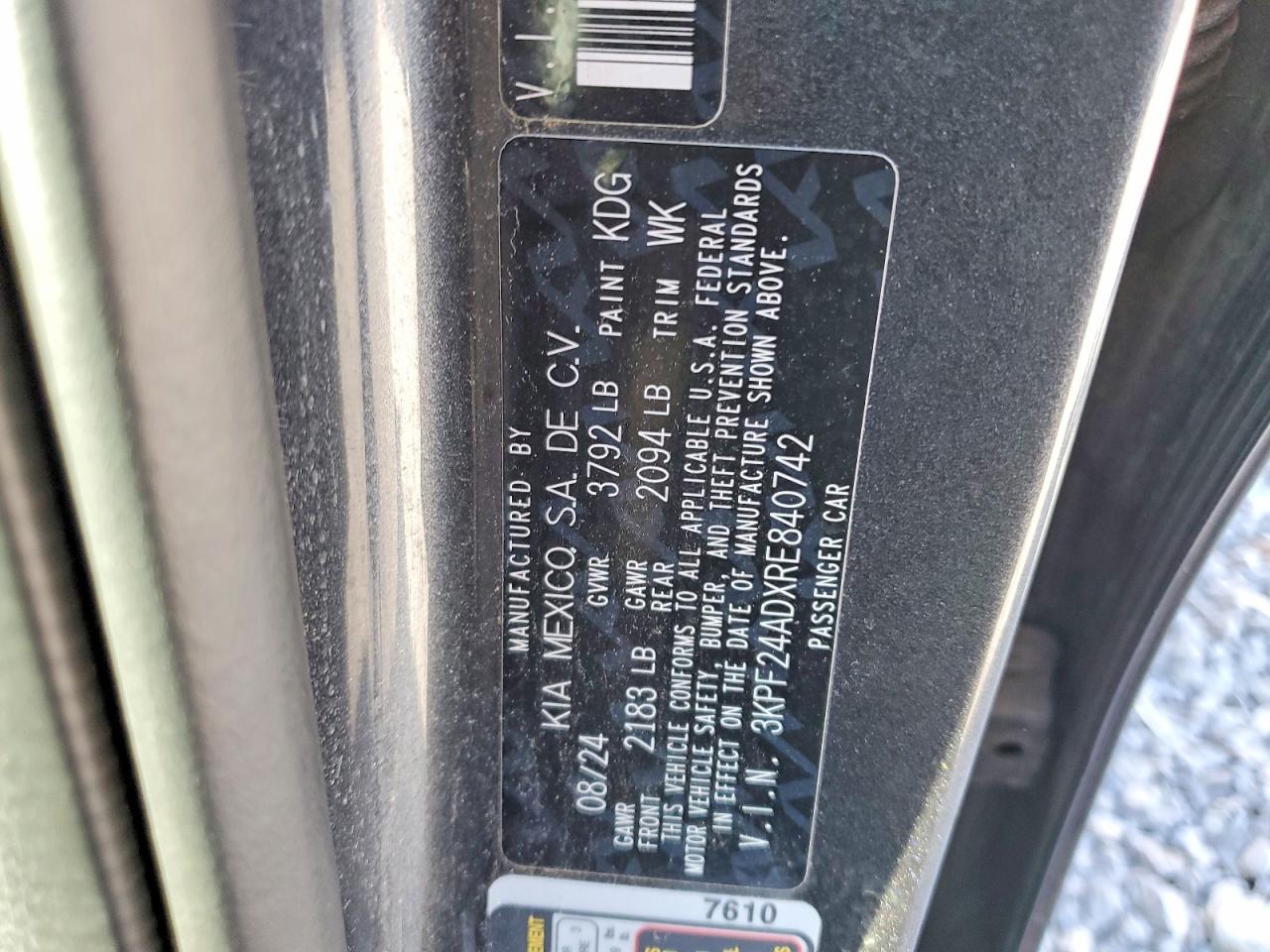 2024 KIA FORTE LXS photo 23