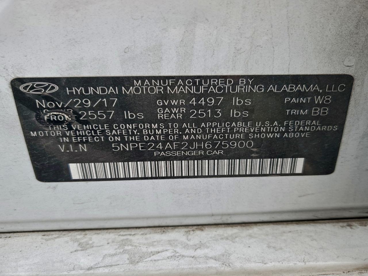 2018 HYUNDAI SONATA SE photo 12