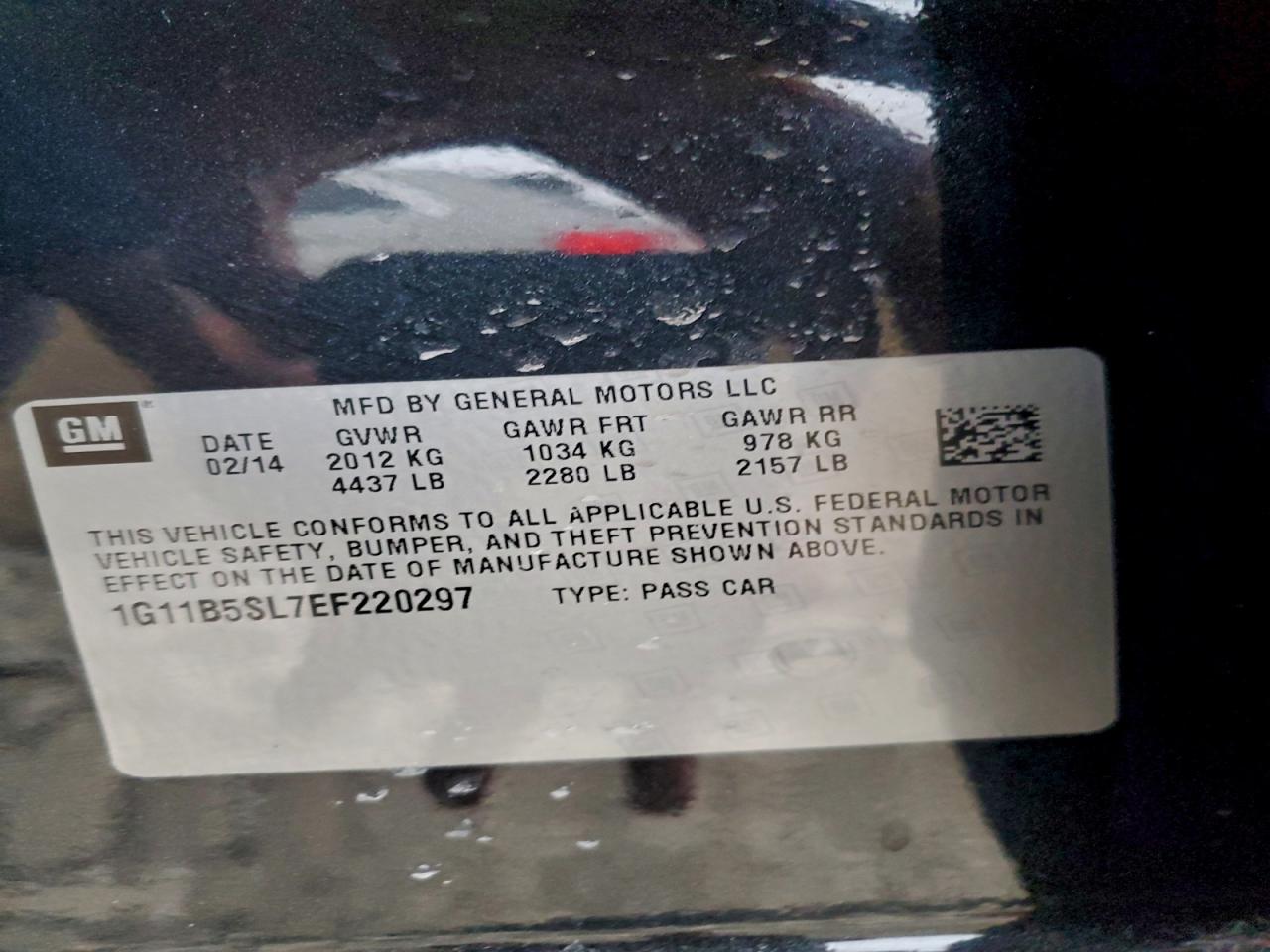 2014 CHEVROLET MALIBU LS photo 23