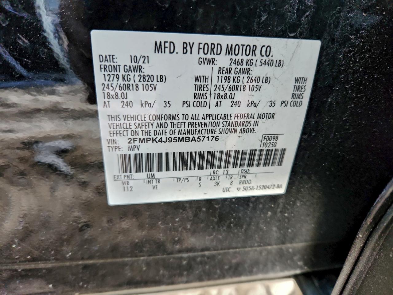 2021 FORD EDGE SEL photo 25