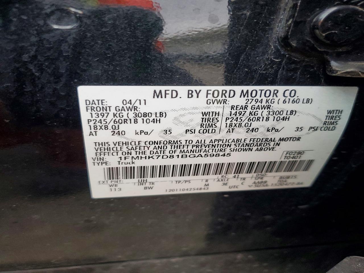 2011 FORD EXPLORER XLT photo 14