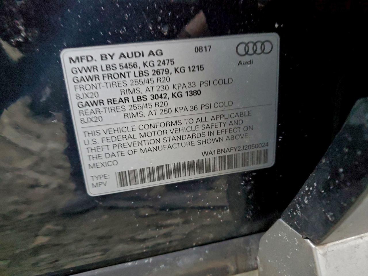 2018 AUDI Q5 PREMIUM PLUS photo 12