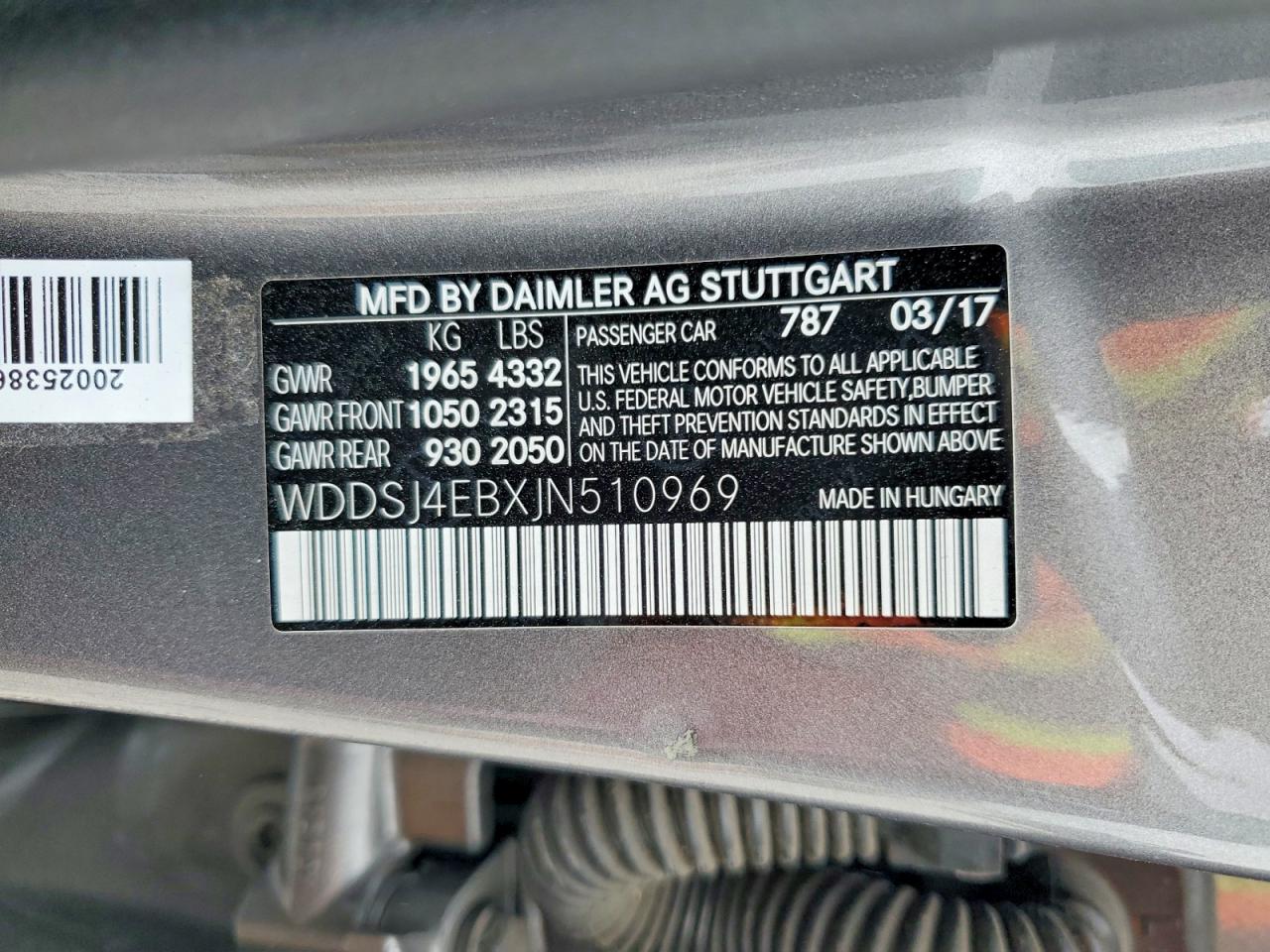 2018 MERCEDES-BENZ CLA 250 photo 12