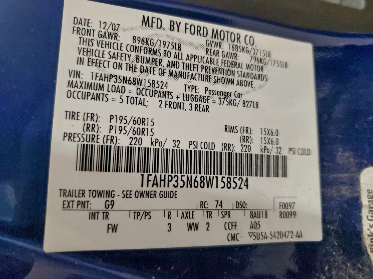2008 FORD FOCUS SE photo 23