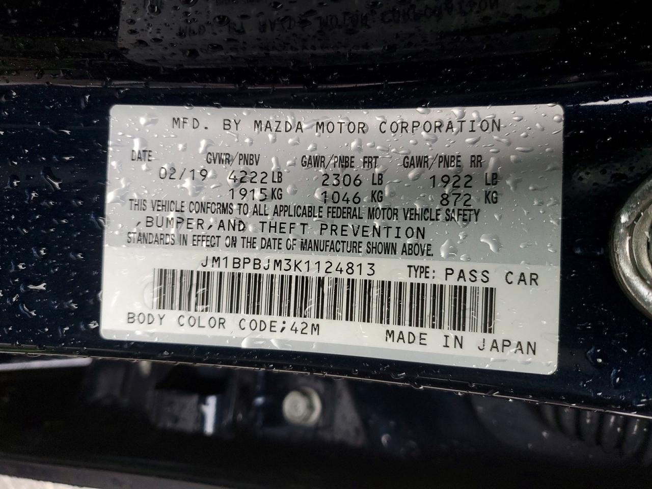 2019 MAZDA 3 photo 12