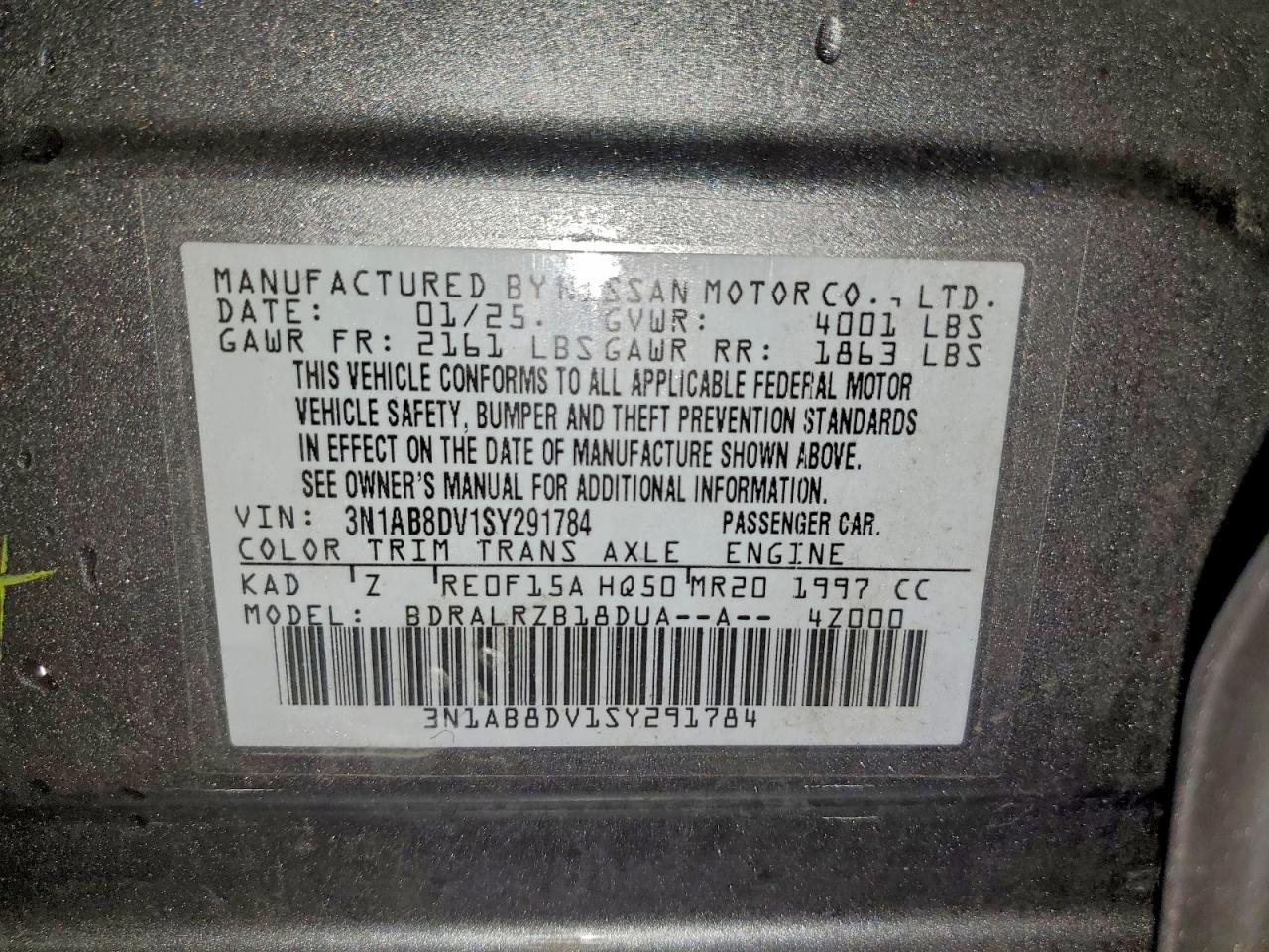 2025 NISSAN SENTRA SR photo 12