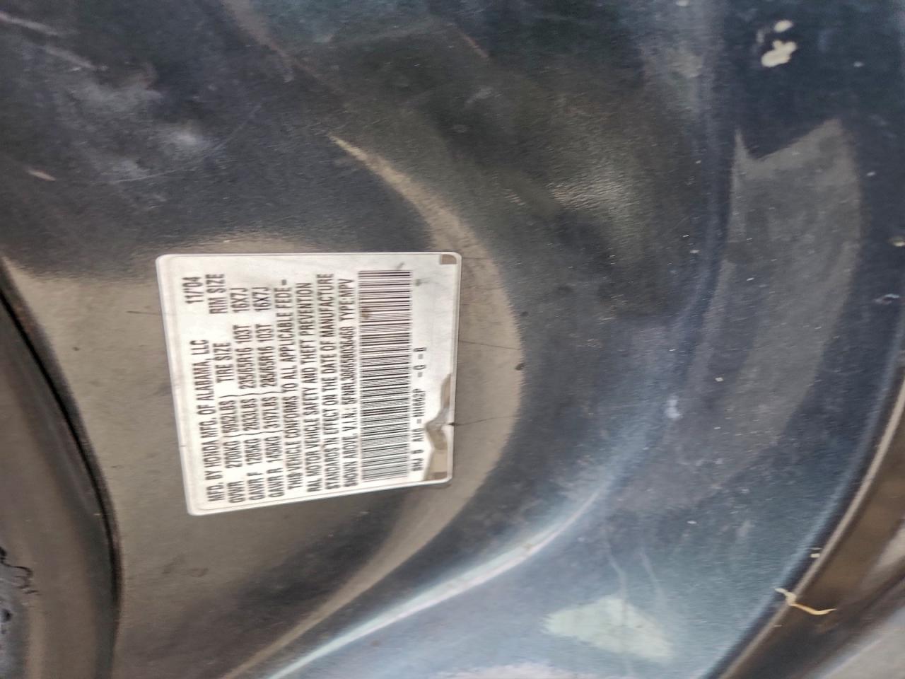 2005 HONDA ODYSSEY EXL photo 13