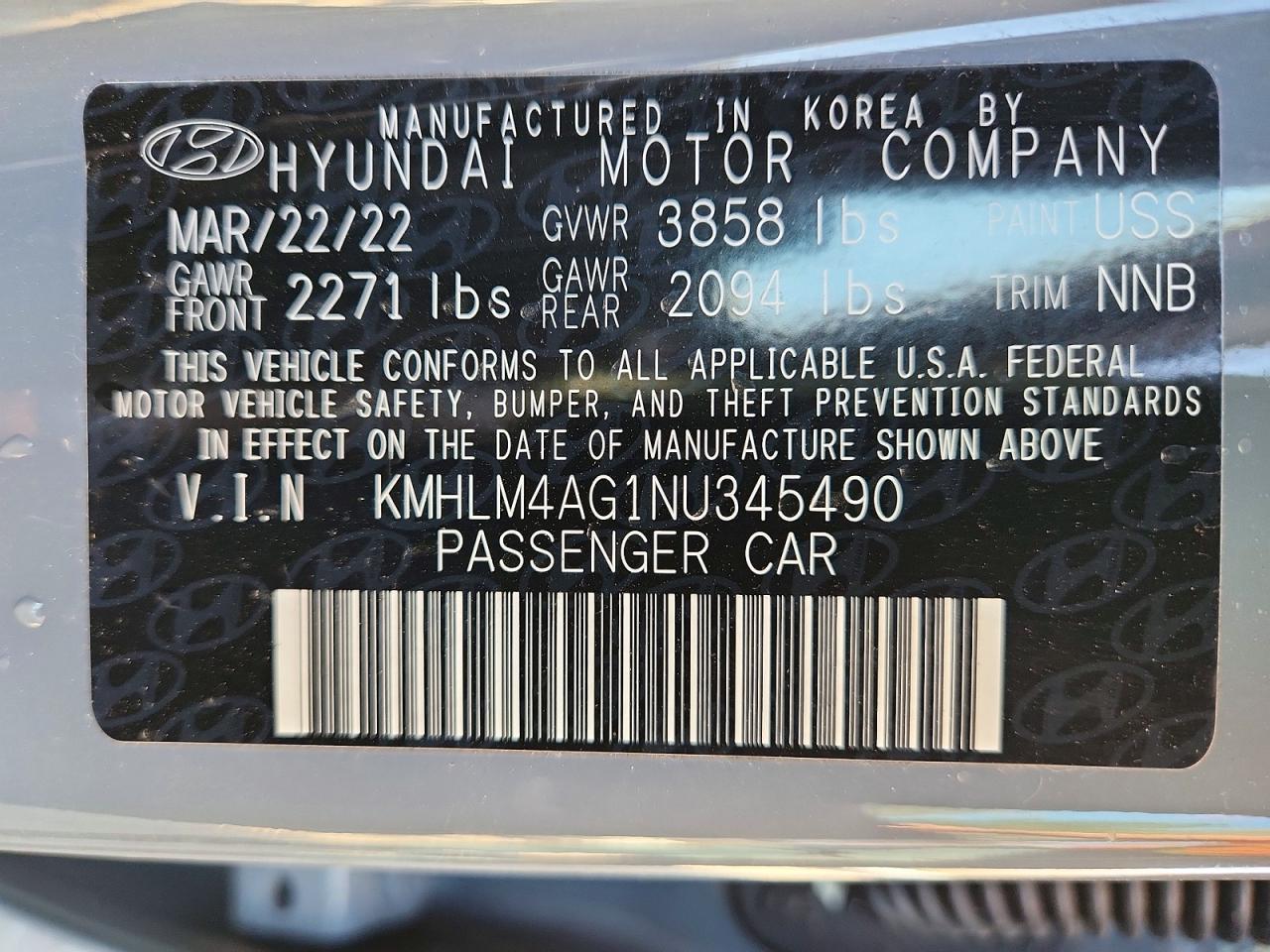 2022 HYUNDAI ELANTRA SEL photo 34