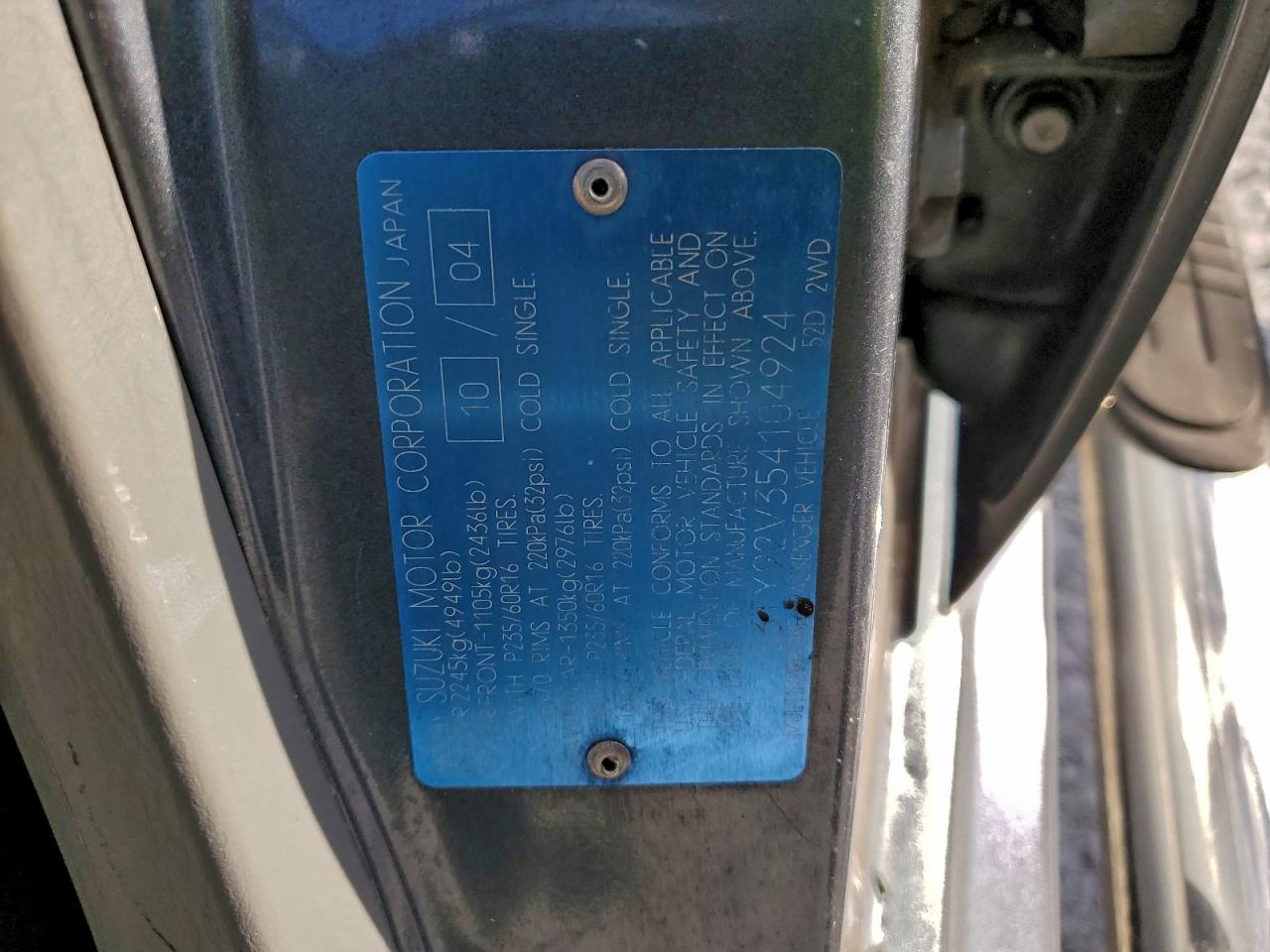 2005 SUZUKI XL7 EX photo 13