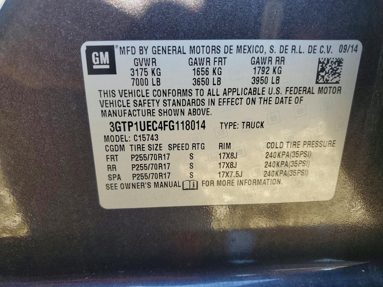2015 GMC SIERRA C1500 SLE photo 13