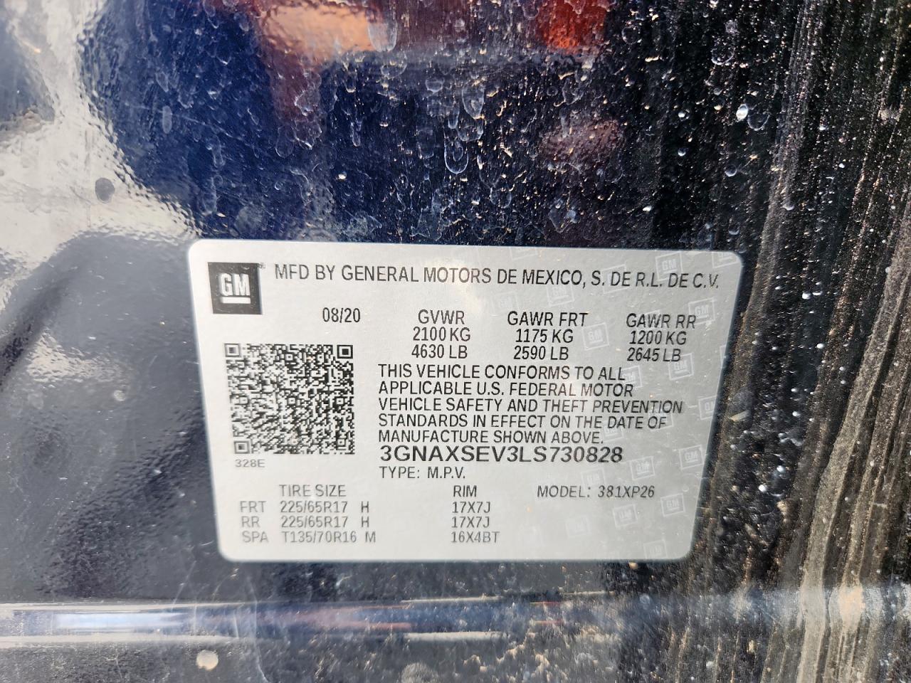 2020 CHEVROLET EQUINOX LS photo 13