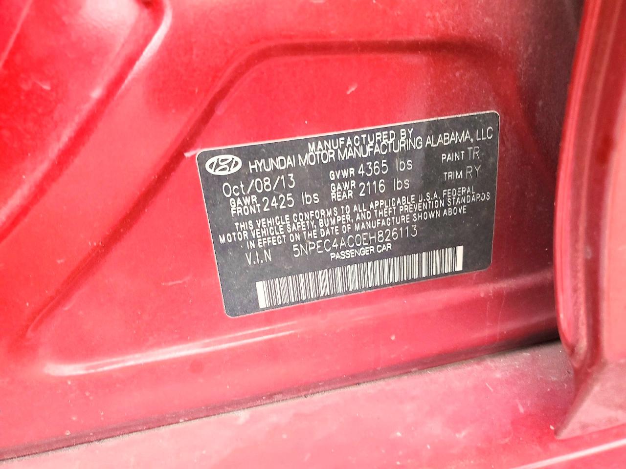 2014 HYUNDAI SONATA SE photo 12