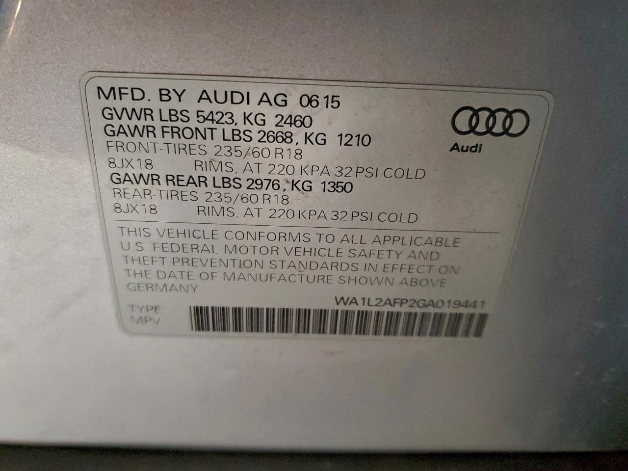 2016 AUDI Q5 PREMIUM PLUS photo 25