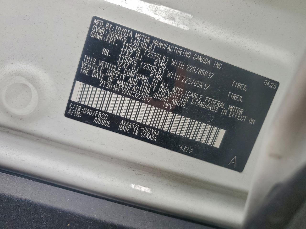 2025 TOYOTA RAV4 LE photo 12