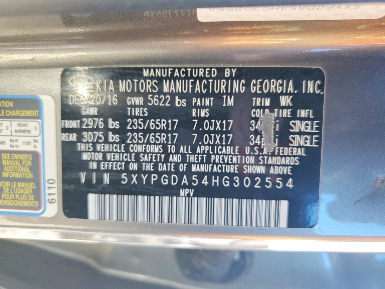 2017 KIA SORENTO LX photo 14